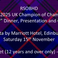 2024/2025 RSOBHD UK Champion of Champions "Oscar" Ticket